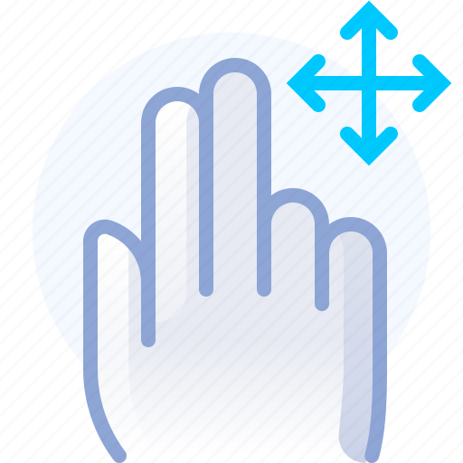Control, directions, fingers, gesture, hand, move icon - Download on Iconfinder