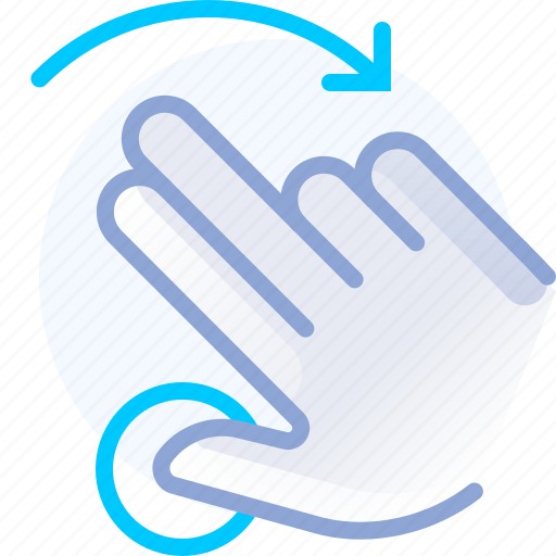 Fingers, hand, hold, rotation, touch, turn icon - Download on Iconfinder