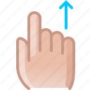 control, finger, gesture, hand, scroll, up