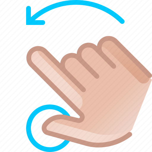 Gesture, hand, left, rotation, touch, turn icon - Download on Iconfinder