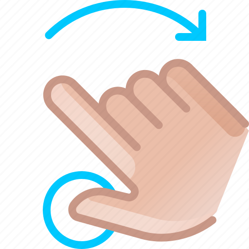 Gesture, hand, right, rotation, touch, turn icon - Download on Iconfinder