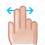 control, gesture, hand, horizontal, scroll, slide 