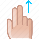 control, gesture, hand, scroll, up, vertical