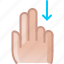 control, down, gesture, hand, scroll, vertical 
