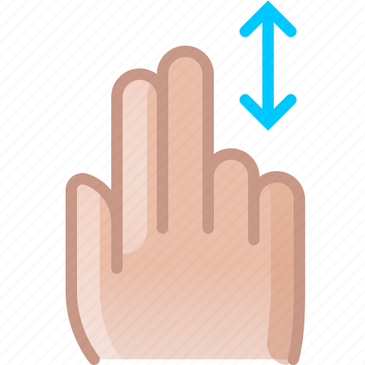 Control, gesture, hand, scroll, slide, vertical icon - Download on Iconfinder