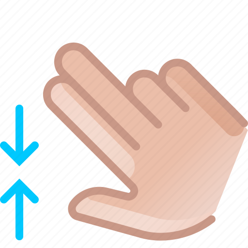 Control, gesture, hand, pinch, vertical, zoom out icon - Download on Iconfinder