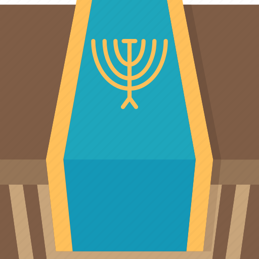 Table, runner, cloth, hanukkah, decoration icon - Download on Iconfinder