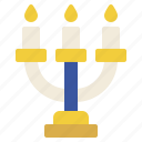 menorah, hanukkah, candle