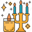 hanukkah, candlelight, candelabra, jewish, festival 