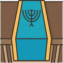 table, runner, cloth, hanukkah, decoration