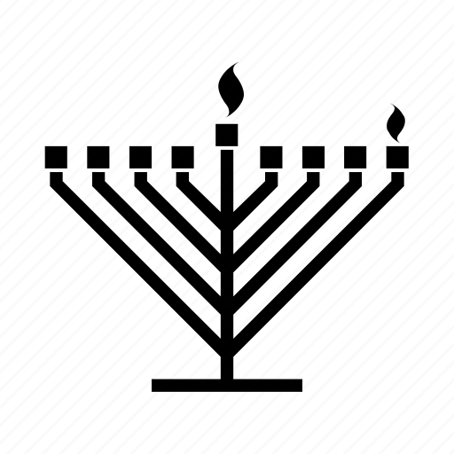 Hanukkah, hanukkiah, jewish, judaica, judaism, menorah, candle lighting icon - Download on Iconfinder