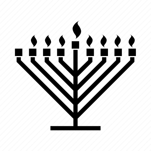 Candelabrum, candles, hanukkah, hanukkiah, jewish, judaism, menorah icon - Download on Iconfinder