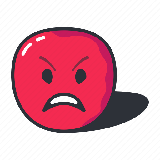 Angry, emoji, emoticon, emotion, upset icon - Download on Iconfinder