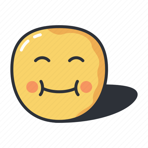 Cute, emoji, emoticon, emotion, expression, happy icon - Download on Iconfinder