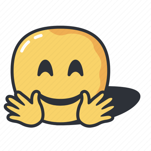 Emoji, hands, hugging, emoticon, happy, smile icon - Download on Iconfinder