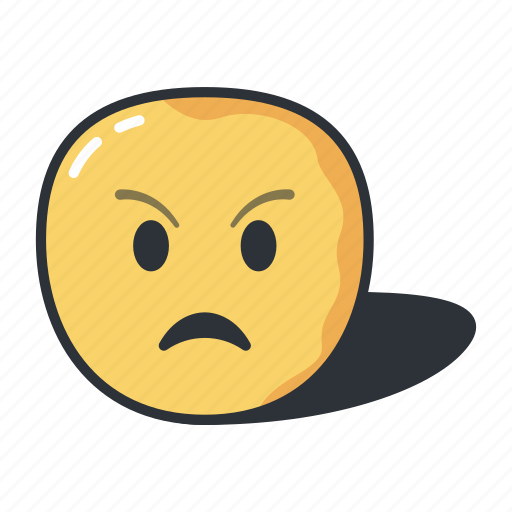 Emoji, upset, angry, emoticon, emoticons, feeling icon - Download on Iconfinder