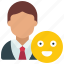 happy, business, user, person, smiley 