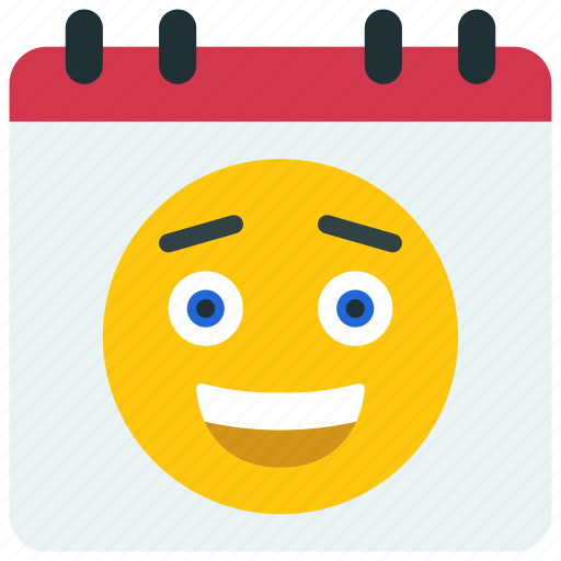 Happy, calendar, schedule, date, smile icon - Download on Iconfinder