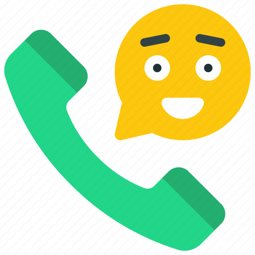 Happy, phone, call, ring, smile icon - Download on Iconfinder