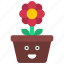 happy, plant, pot, plants, flower 