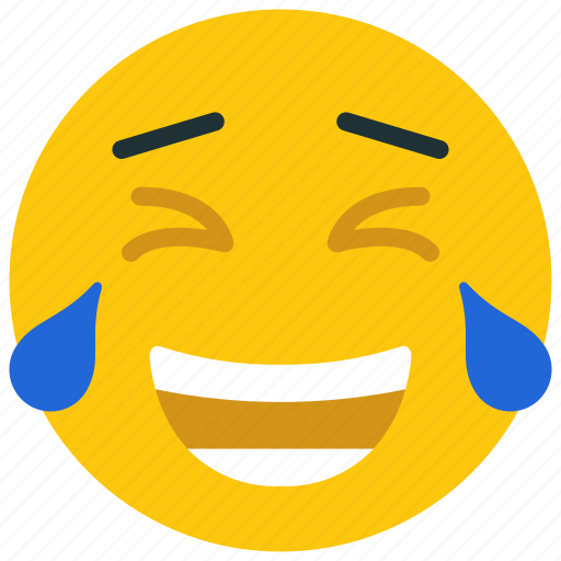 Laughing, face, emoji, laugh, smiley icon - Download on Iconfinder