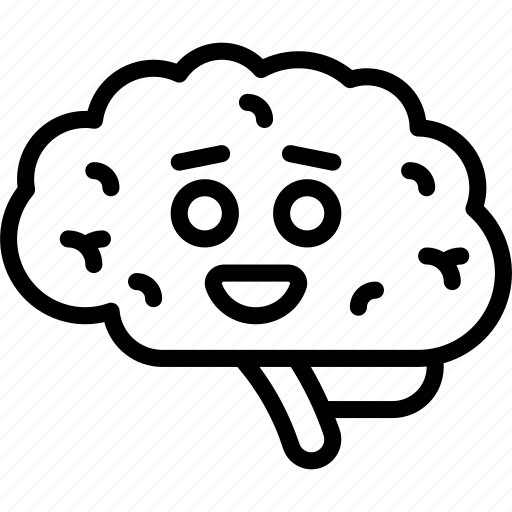 Happy, brain, emoji, intelligence, smile icon - Download on Iconfinder