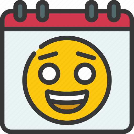 Happy, calendar, schedule, date, smile icon - Download on Iconfinder