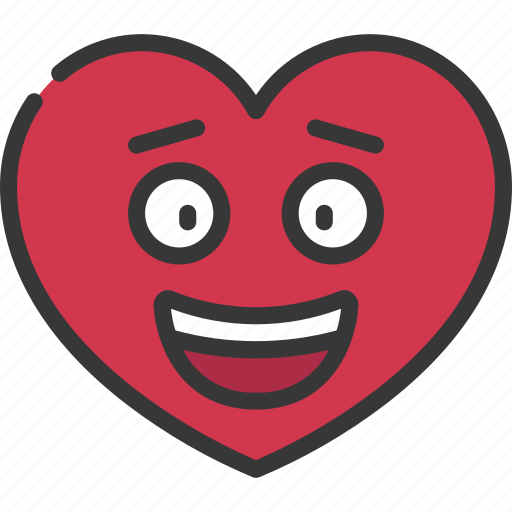 Happy, heart, emoji, face, smiley icon - Download on Iconfinder