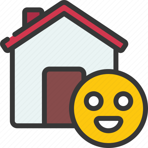 Happy, home, house, smiley, face icon - Download on Iconfinder