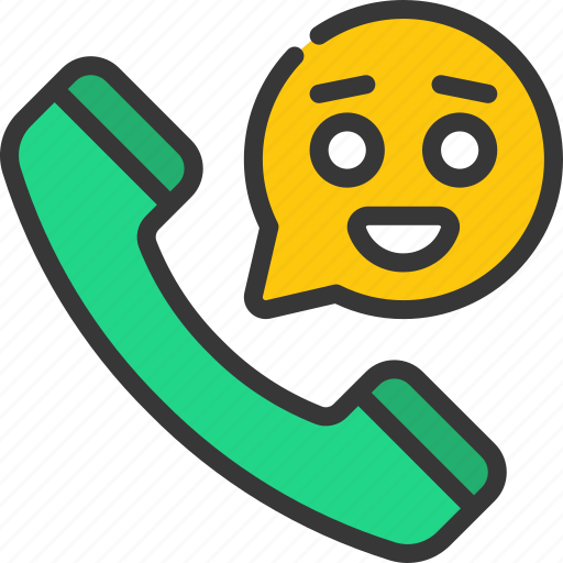 Happy, phone, call, ring, smile icon - Download on Iconfinder
