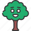 happy, tree, emoji, smiley, face 