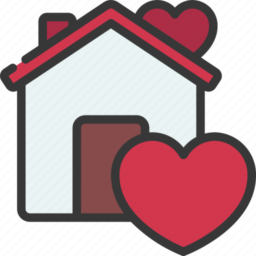 Loving, home, love, house, heart icon - Download on Iconfinder