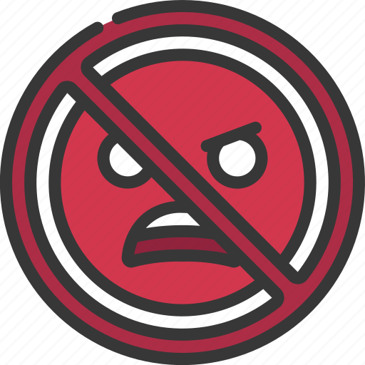 No, anger, angry, smiley, face icon - Download on Iconfinder