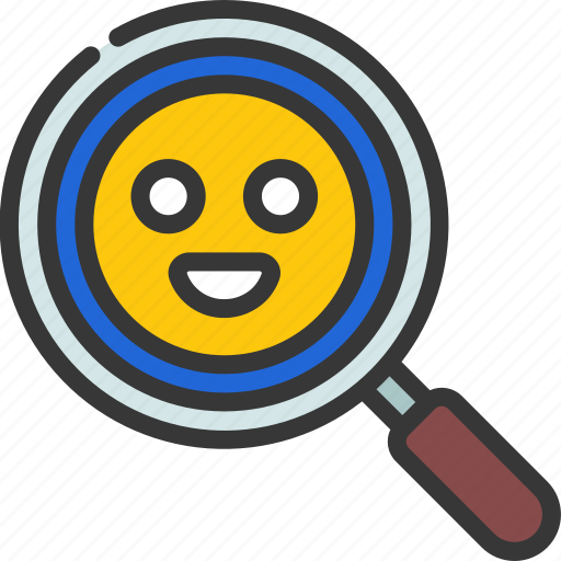 Smiley, research, smile, search, loupe icon - Download on Iconfinder