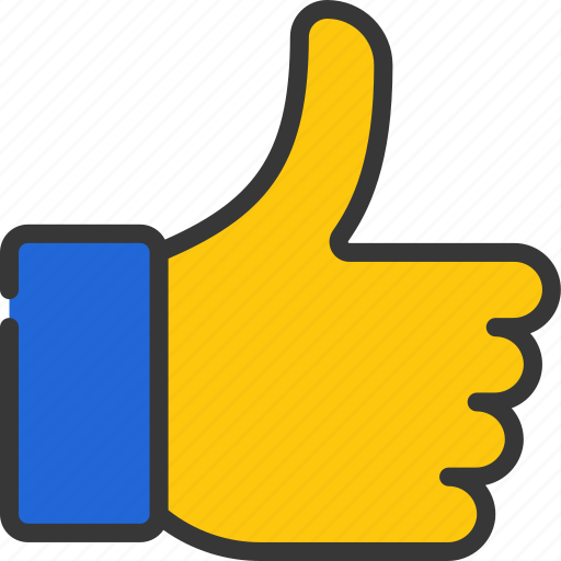 Thumbs, up, like, favourite, liked, hand icon - Download on Iconfinder