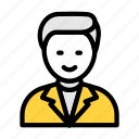 avatar, male, businessman, employee, user 