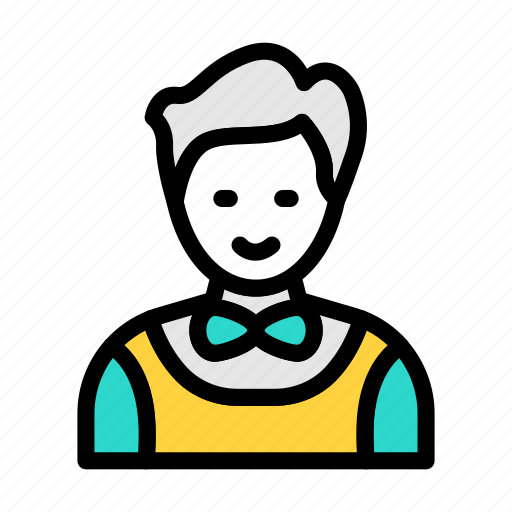 Waiter, boy, male, avatar, professional icon - Download on Iconfinder