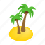 beach, isometric, palm, summer, travel, tropical, vacation 