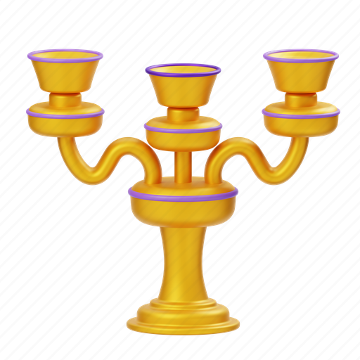 Candelabra, lamp, candle, decoration, diwali, golden, ornament icon - Download on Iconfinder