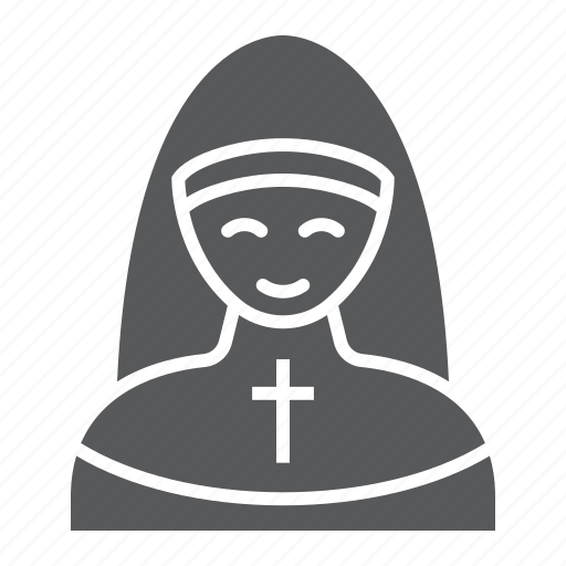 Nun, pray, religion, religious, sister, woman icon - Download on Iconfinder