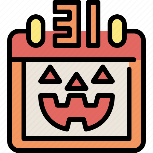 Calendar, date, event, halloween, holidays, party, scary icon - Download on Iconfinder