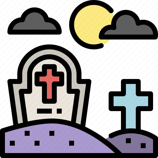 Grave, graveyard, halloween, holidays, horror, party, scary icon - Download on Iconfinder