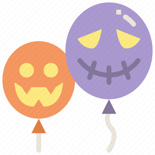 Balloon, decoration, halloween, holidays, party, scary icon - Download on Iconfinder