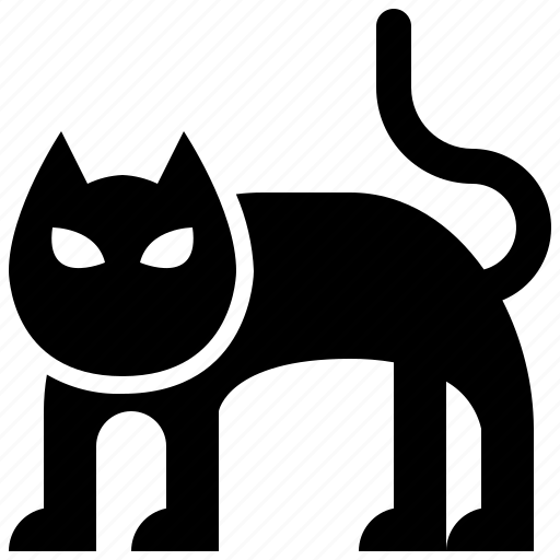 Black, cat, halloween, holidays, party, scary, spooky icon - Download on Iconfinder