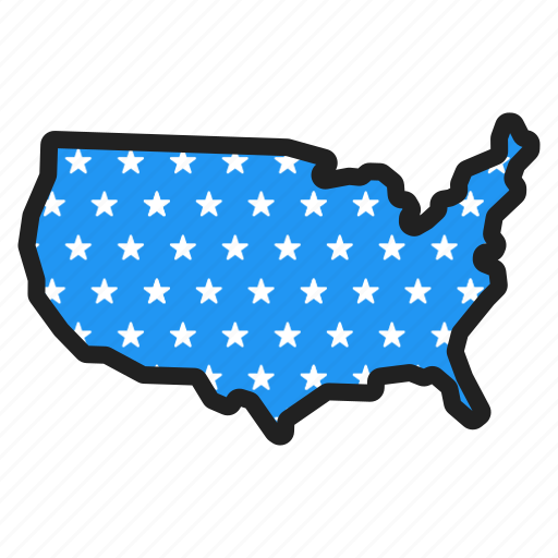 Usa, independence, holiday, celebrations, america, country, map icon - Download on Iconfinder