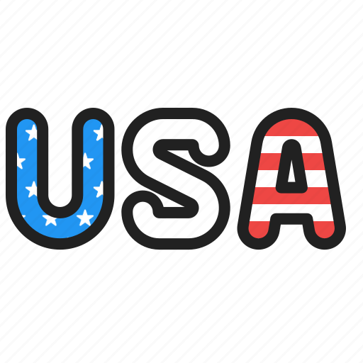 Usa, independence, holiday, celebrations, america, letters icon - Download on Iconfinder