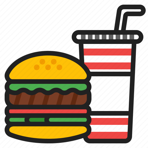 Usa, independence, holiday, celebrations, burger, soda, fastfood icon - Download on Iconfinder