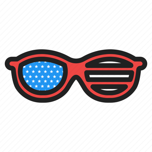 Usa, independence, holiday, celebrations, glassese, sunglasses, accessories icon - Download on Iconfinder