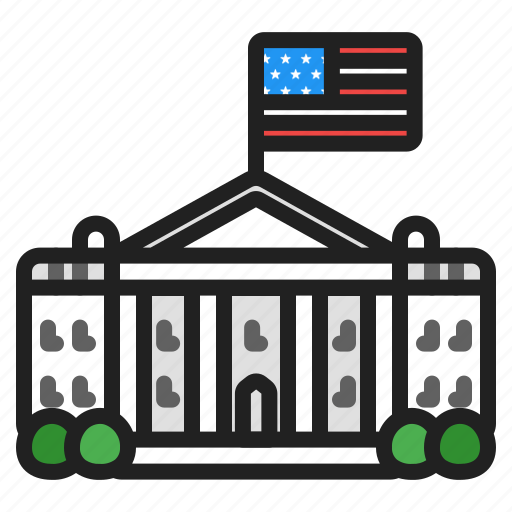 Usa, independence, holiday, celebrations, whitehouse, building, goverment icon - Download on Iconfinder
