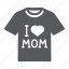 i, love, mom, tshirt, clothes, male, t-shirt 